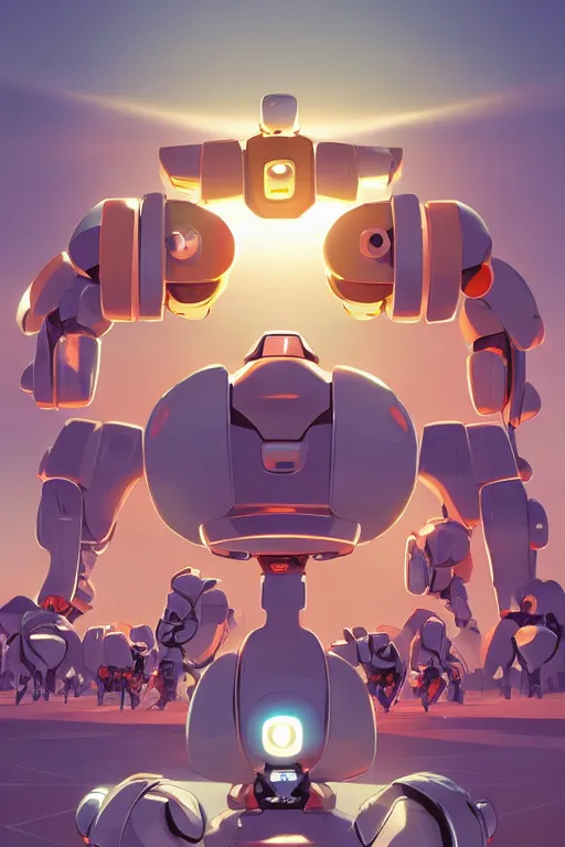 Image similar to metabots medabots medarotto medarot robot minimalist comics, behance hd by jesper ejsing, by rhads, makoto shinkai and lois van baarle, ilya kuvshinov, rossdraws global illumination ray tracing hdr radiating a glowing aura