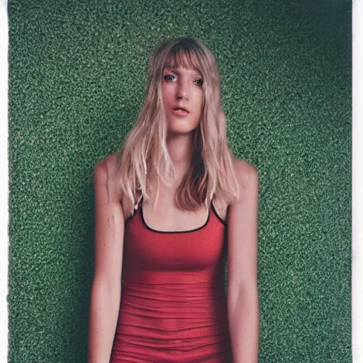 Image similar to realistic! photoshoot for a new nike lookbook, color film photography, portrait of a beautiful woman, photo in style of Paola Kudacki , 35mm