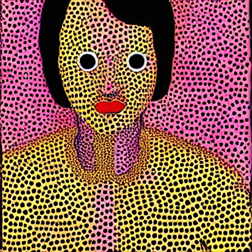 Image similar to yayoi kusama self portrait