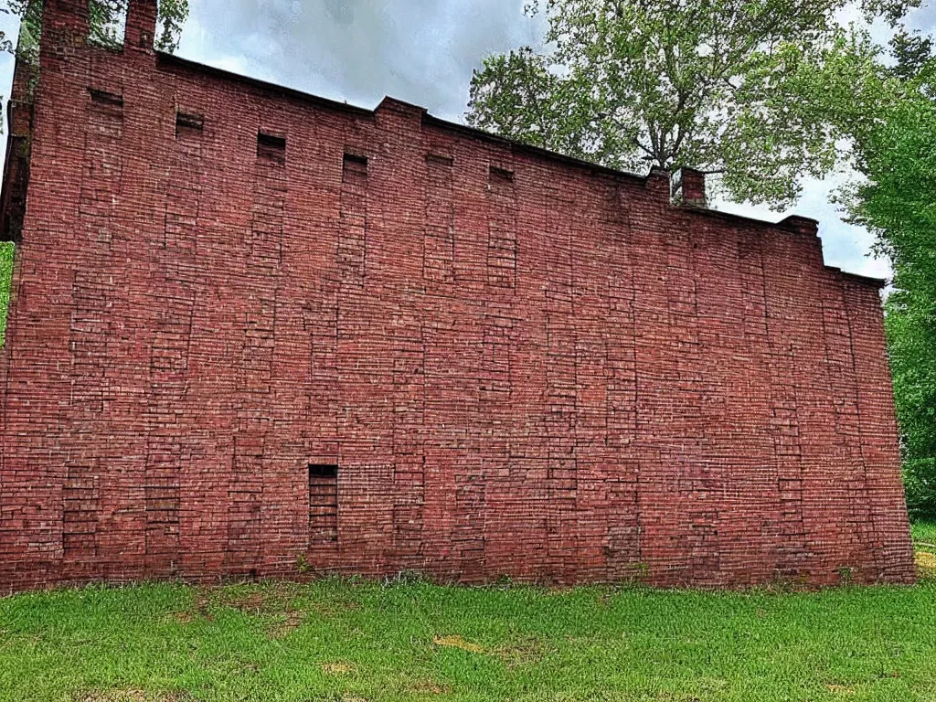 Prompt: a picture of a brick house, found on google street view