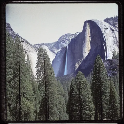 Image similar to yosemite polaroid photograph