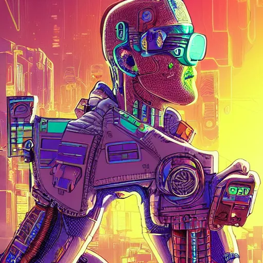 Image similar to a cyberpunk boxer, centered in the frame, cyberpunk concept art by Jean Giraud and josan gonzales, digital art, highly detailed, intricate, sci-fi, sharp focus, Trending on Artstation HQ, deviantart, 4K UHD image