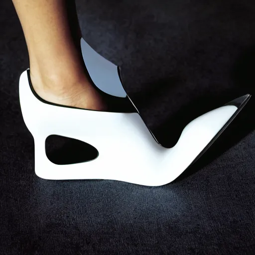 Image similar to heels designed by zaha hadid, catalogue photo