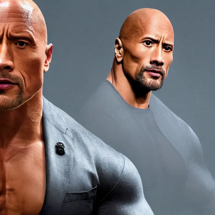 Image similar to dwayne johnson fighting crime, detailed sharp photo