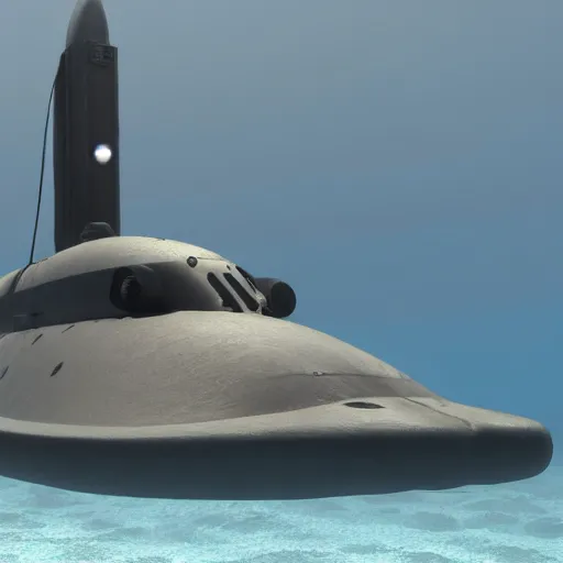 Prompt: Seaquest DSV submarine under water, movie still, Unreal Engine 5