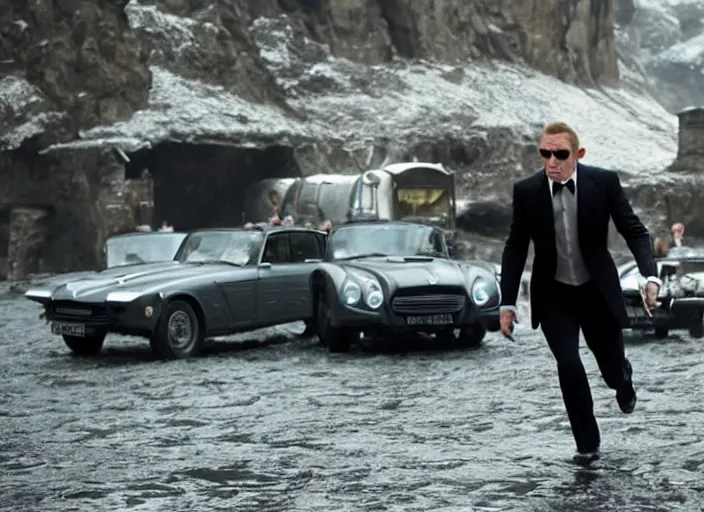 Prompt: scene from the 2 0 1 2 james bond film skyfall