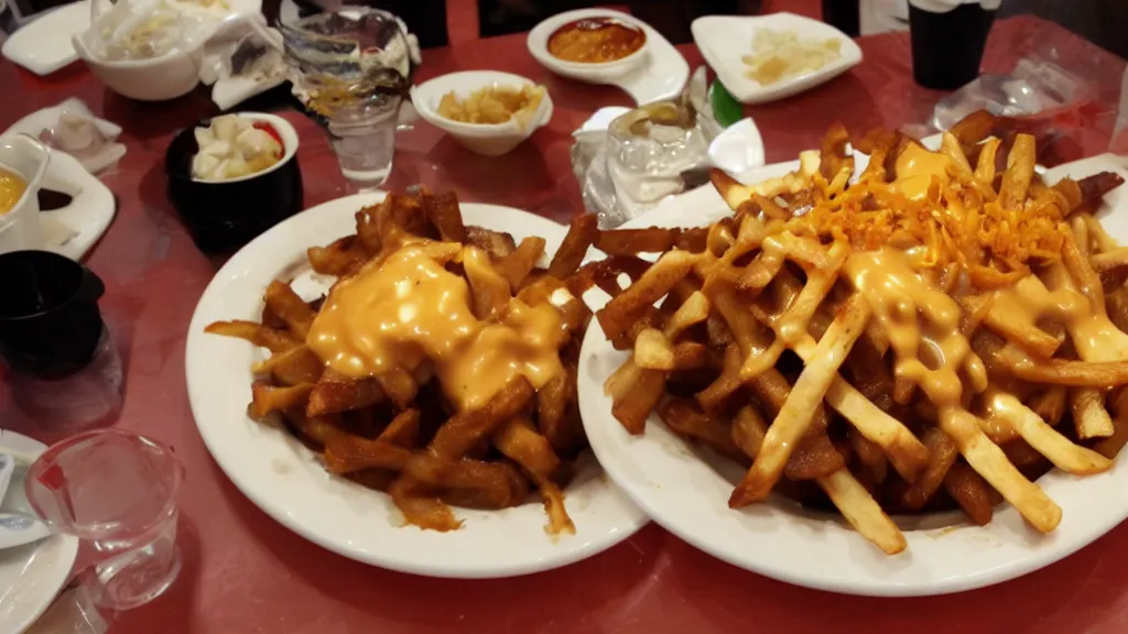 Prompt: a delicious poutine from quebec