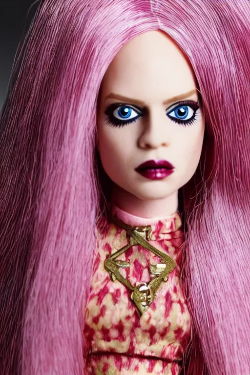 Prompt: genesis p - orridge barbie doll, highly detailed photograph, 8 k