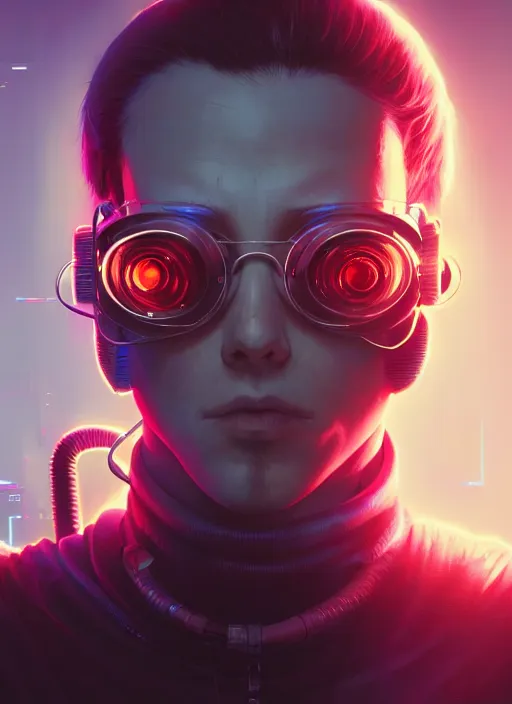 Prompt: highly detailed portrait of a cyberpunk sci - fi hacker, stephen bliss, unreal engine, greg rutkowski, loish, rhads, beeple, makoto shinkai and lois van baarle, ilya kuvshinov, rossdraws, tom bagshaw, alphonse mucha, global illumination, detailed and intricate environment