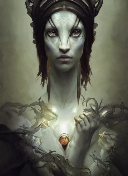 Prompt: avatar poet, physically accurate, moody dynamic lighting, very very intricate, very very elegant, highly detailed, digital painting, artstation, HR GIGER, Hieronymus Bosch, Francis Bacon, concept art, smooth, very beautiful, sharp focus, illustration, art by artgerm and greg rutkowski and alphonse mucha