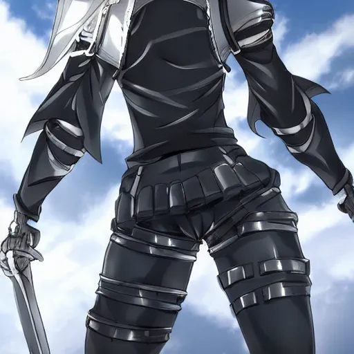 Image similar to an attractive anime character with clear face and donned in leather armor ready for battle, heroic, high res, awesome