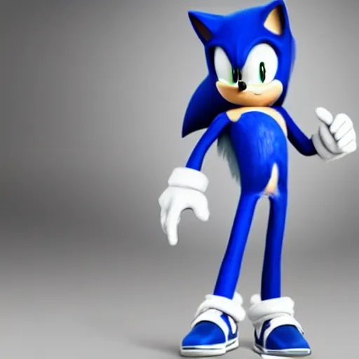 Image similar to real life sonic the hedgehog as a small human child