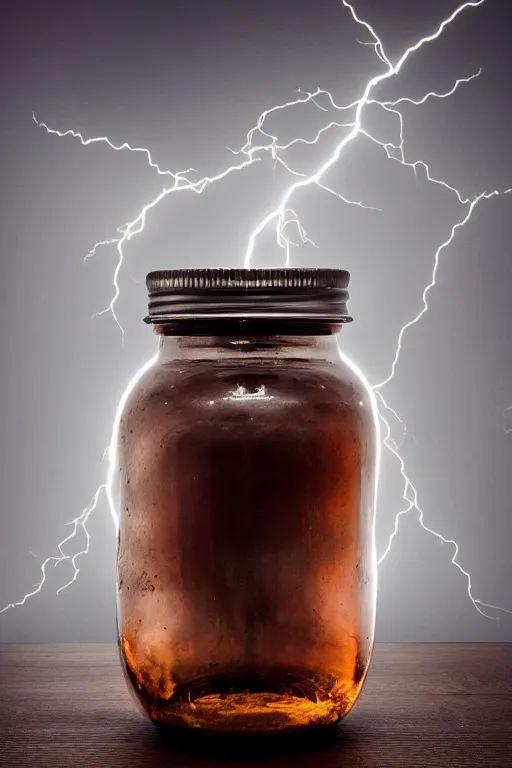 Image similar to jar of lightning studio photography