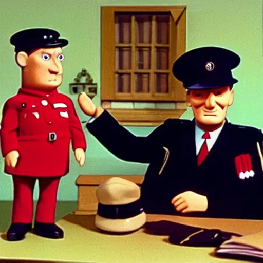 Image similar to herman goering in postman pat