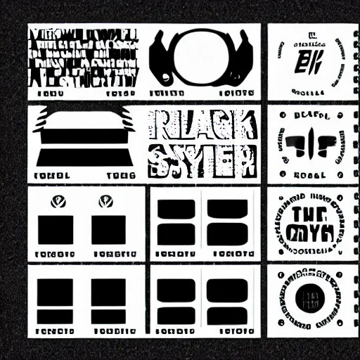 Image similar to black on white vetements graphic design stickers in style of david rudnick, eric hu, y 2 k, brutalism