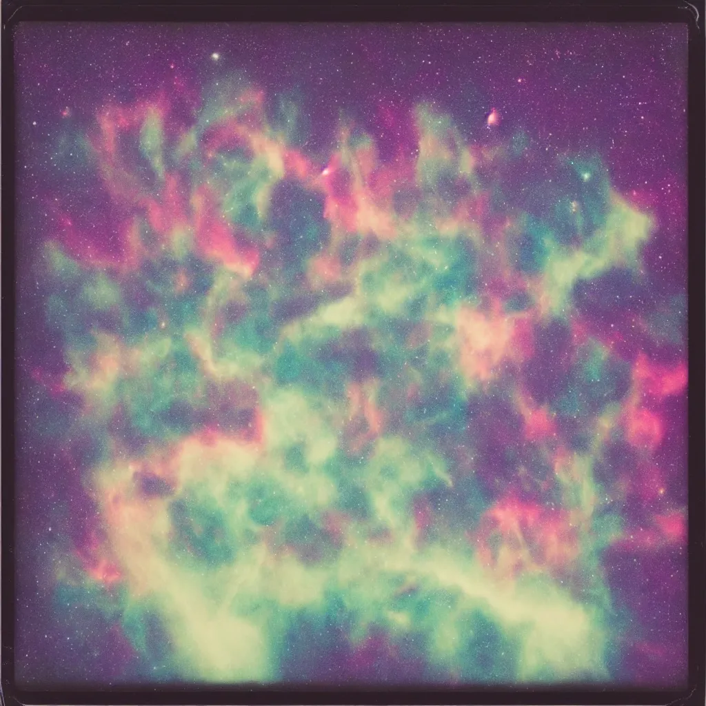 Image similar to sagittexploding nebula expired polaroid commission throwing photographed