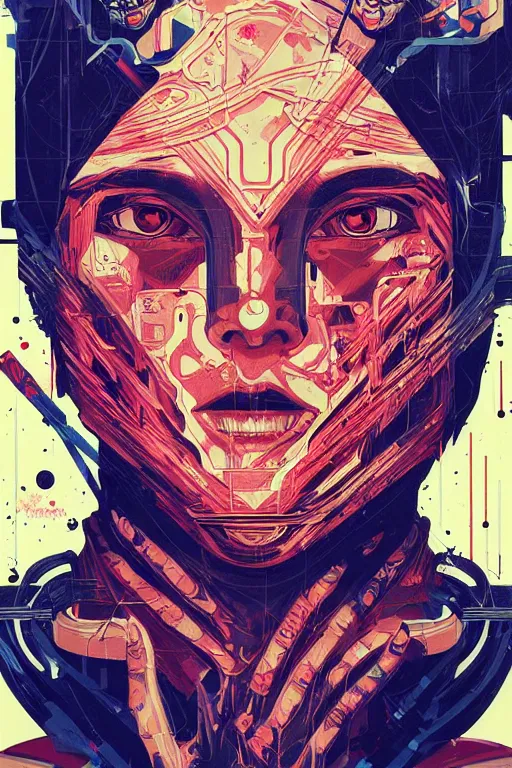 Image similar to hyper human face propaganda screen printing movie poster, art style by sachin teng, artgerm, h. r. giger, graffiti street art, iconic, masterpiece, organic painting, hard edges, ornate and hyper detailed