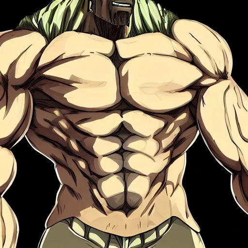 Prompt: cell shade anime attack on titan terry crews as armoured titan