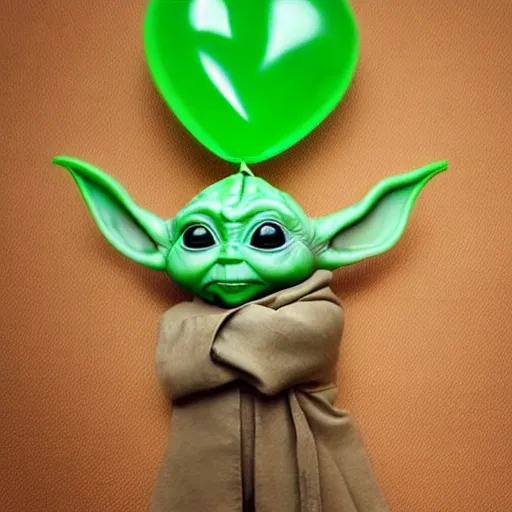 Prompt: Baby yoda holding a heart shaped balloon, accurate, hyperdetailed, intricate detail, insanely detailed and intricate, edge to edge, solid color background intricate, highly detailed, smooth, sharp focus, detailed, high contrast, full frame