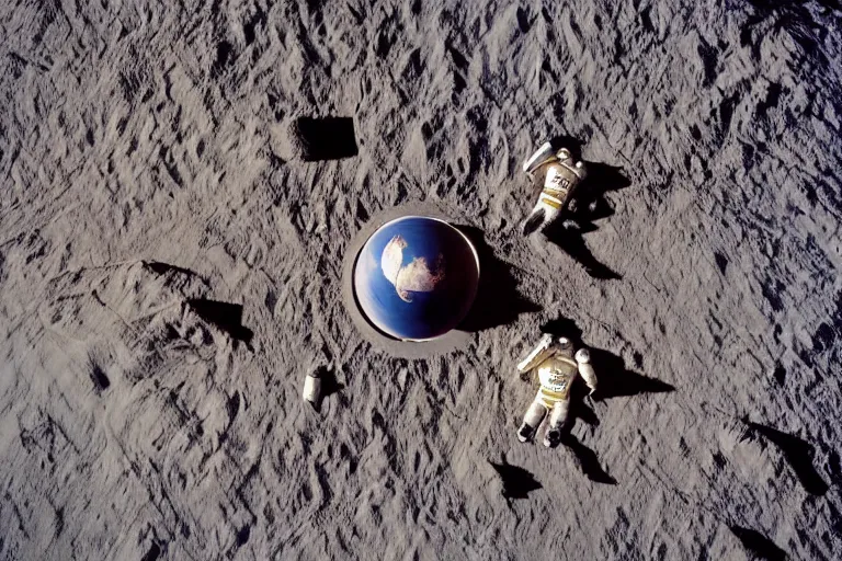 Image similar to closeup portrait of astronauts langing on an inverted planet in deserted inverted new york, among us, natural light, sharp, detailed face, magazine, press, photo, Steve McCurry, David Lazar, Canon, Nikon, focus