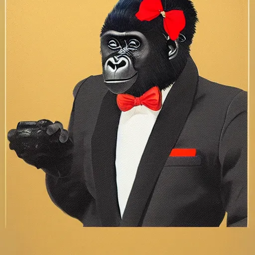 Another Gorilla Wearing a Tie