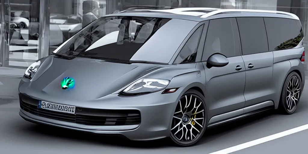 Image similar to “2021 Porsche Minivan, ultra realistic, 4K, high detail”