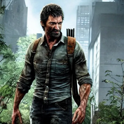 Image similar to Hugh Jackman as Joel in The Last of Us TV series