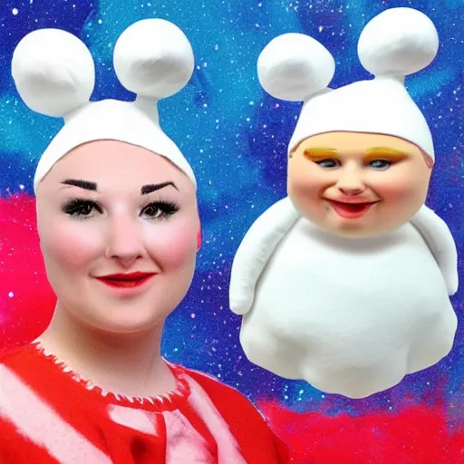 Image similar to !dream gender swapped Pillsbury dough boy