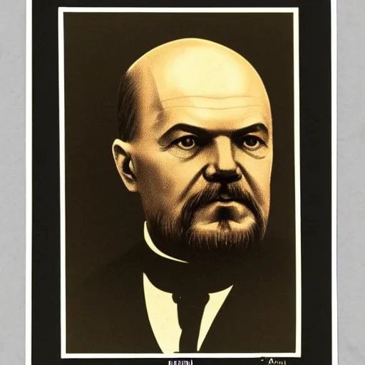 Prompt: vladimir lenin as a dj at the local night club, sharp lines, style of communist propaganda