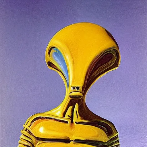 Image similar to alien by wayne thiebaud