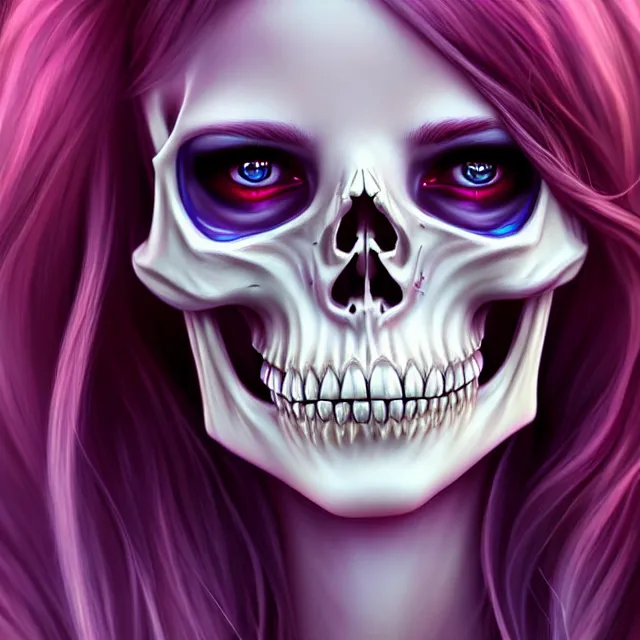 Image similar to beautiful adult fairy skull queen, highly detailed, 4 k, hdr, smooth, sharp focus, high resolution, award - winning photo, artgerm, photorealistic