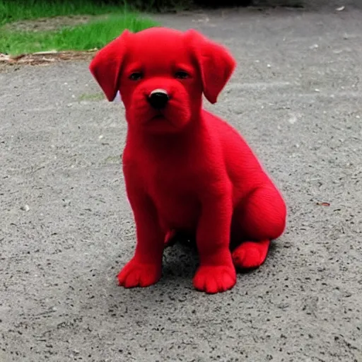 Image similar to adorable crimson puppy