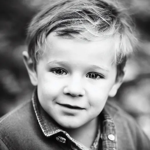 Image similar to dslr photo portrait still of 3 year old age 3 ian mckellen at age 3!!!, 8 5 mm f 1. 8