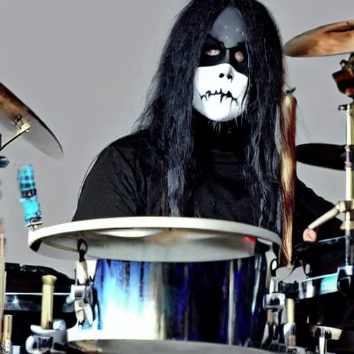 Image similar to joey jordison playing joey jordison