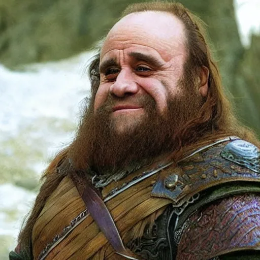 Prompt: « danny devito as gimli from lord of the rings »