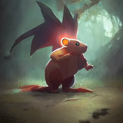 Prompt: Pokémon Raticate ,Greg rutkowski, Trending artstation, cinematográfica, digital Art