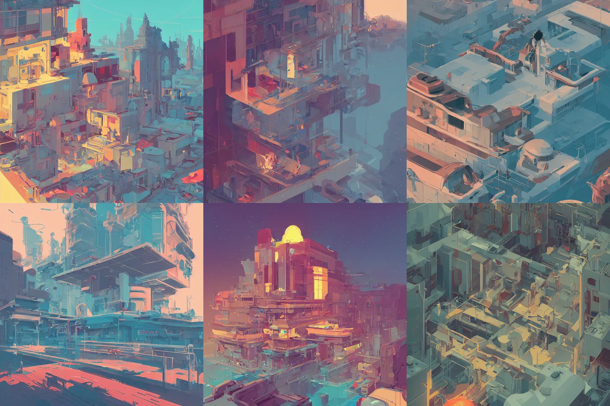 Prompt: by James Gilleard