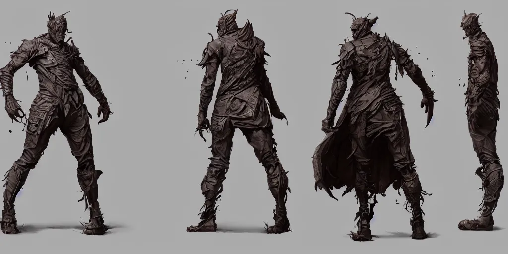 Image similar to tough character running down a dream, hot toys, character sheet, fine details, concept design, contrast, kim jung gi, greg rutkowski, trending on artstation, 8 k, full body, turnaround, front view, back view, ultra wide angle