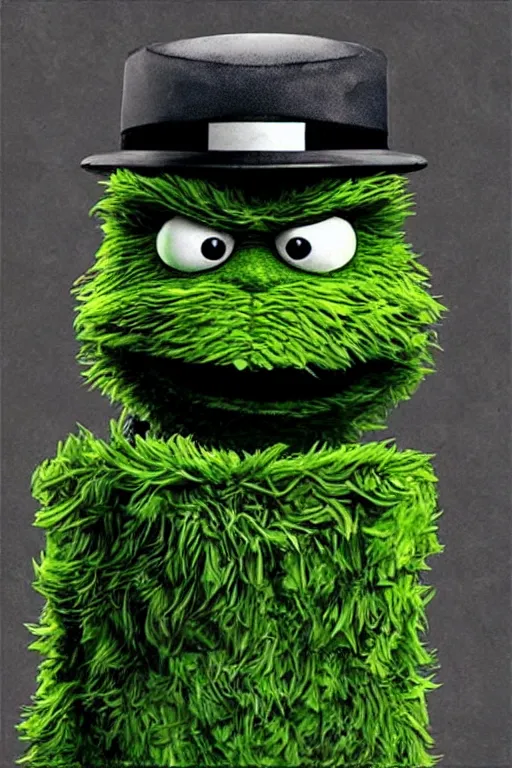 Image similar to “ oscar the grouch on the cover of call of duty 4 ”