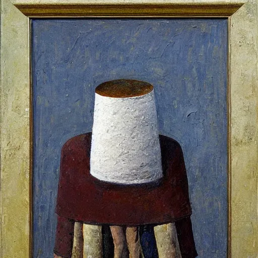 Image similar to a impasto painting by shaun tan of an abstract sculpture by the caretaker ( 1 8 9 0 )