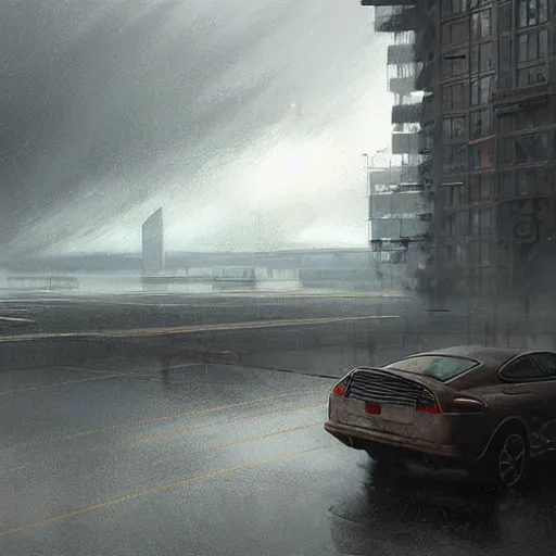 Image similar to steven armstrong on helipad during storm, hyperrealism, no blur, 4 k resolution, ultra detailed, style of dragan bibin, denis villeneuve, tyler edlin, greg rutkowski