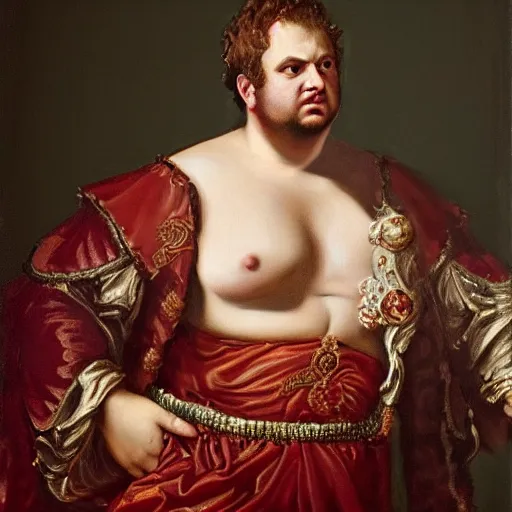 Prompt: A 17th century Baroque Painting of Emperor Nero, portrait of Emperor Nero, grainy, realistic, very realistic, hyperrealistic, highly detailed, very detailed, extremely detailed, very neat, very epic, very cool, detailed, trending on artstation