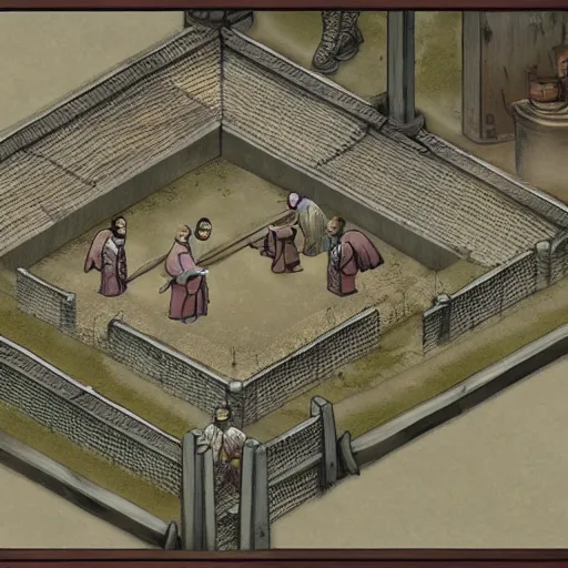 Prompt: Isometric game, 4k, dramatic lighting, takehiko inoue, medieval japan