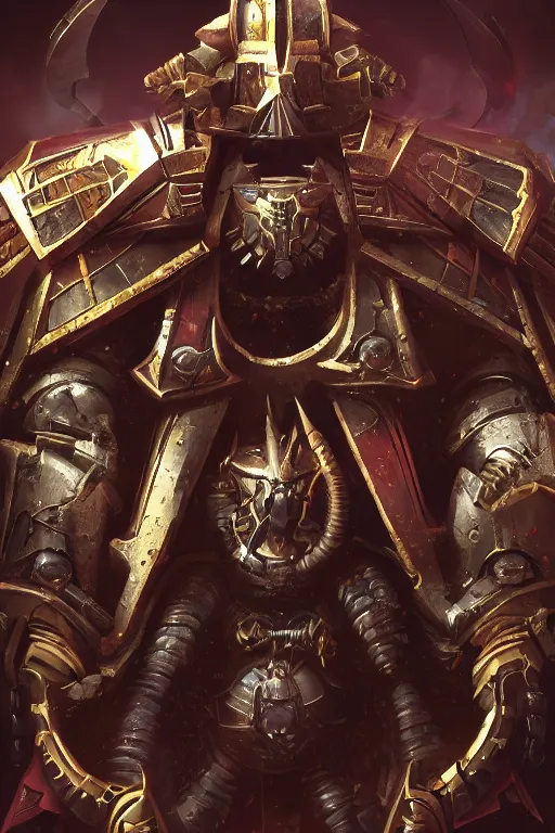 Image similar to queen portrait heros warhammer 4 0 k horus heresy fanart - the primarchs emperor by johannes helgeson animated with vfx concept artist & illustrator global illumination ray tracing hdr fanart arstation zbrush central hardmesh 8 k octane renderer comics stylized