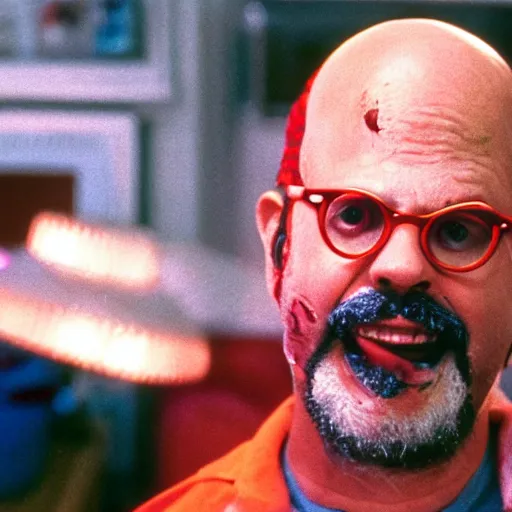 Image similar to david cross, movie still, from the new nightmare on elm street movie, 8 k, realistic