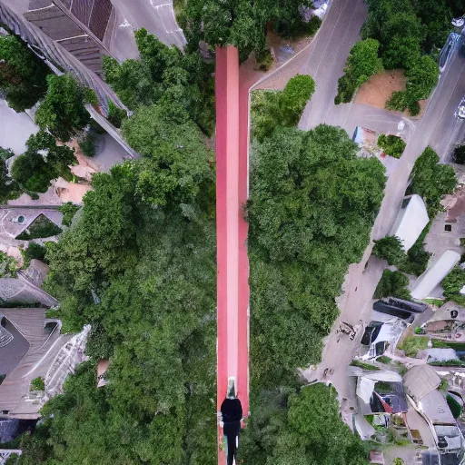 Image similar to drone images of the tallest person ever