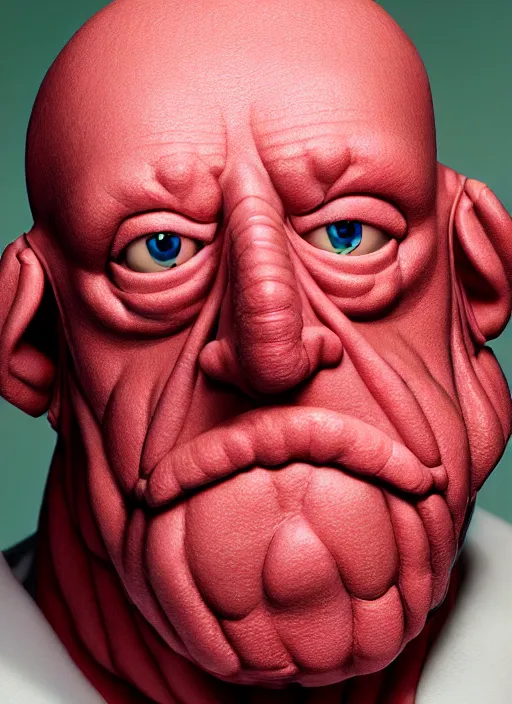 Prompt: photorealistic 3 0 0 0 ( dr. john a. zoidberg ), portrait photography feroflex photorealistic studio lighting ektachrome detailed intricate face details, ultradetails, beautiful face, realistic shaded perfect face, extremely fine details