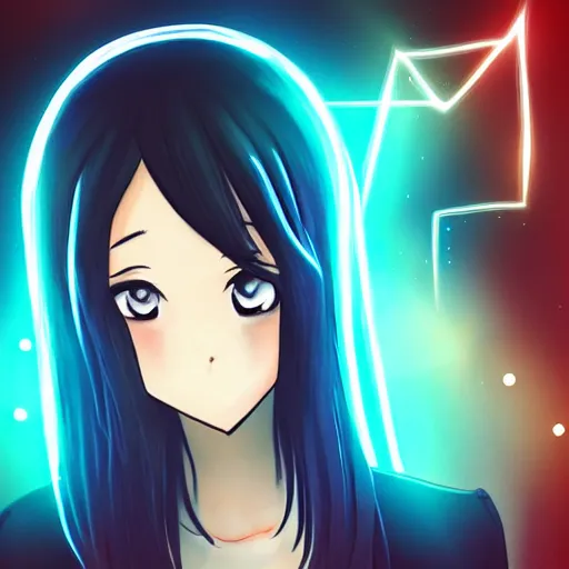 Image similar to anime style digital character portrait instagirl with beautiful lighting