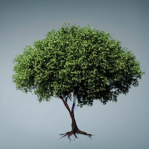 Prompt: stock photo tree on blank background