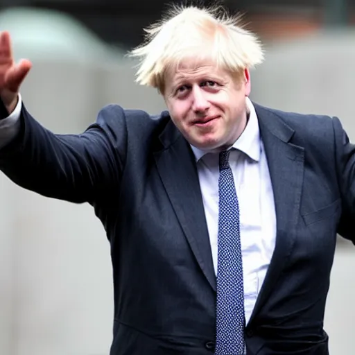 Prompt: Boris Johnson as a nazi